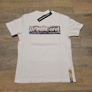 Dreamland White Graphic T-Shirt Men Multi Size Front And Back Large Graphic